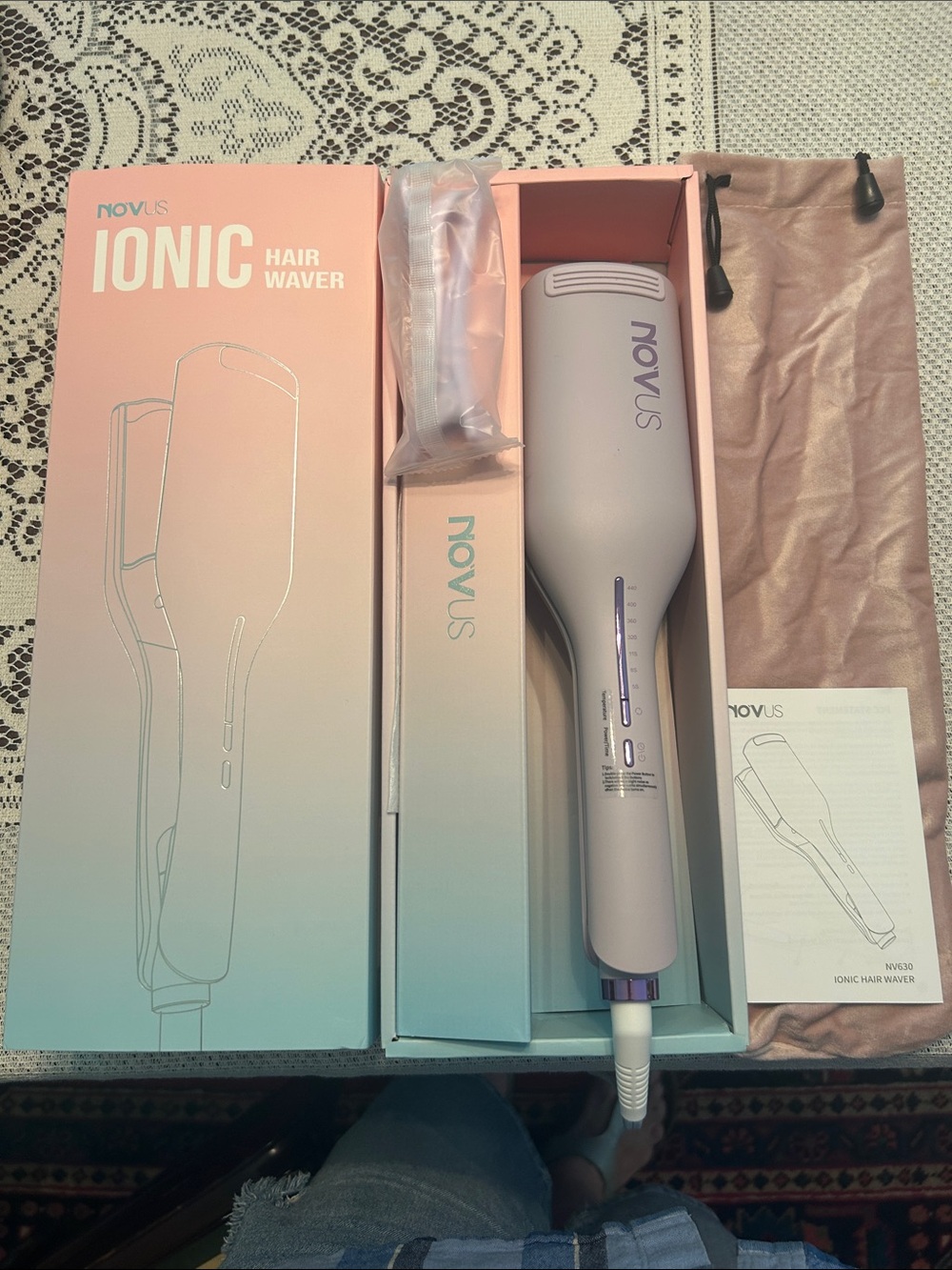 NOVUS IONIC Hair Waver; Model NV630; Purple; Brand new in original packaging!